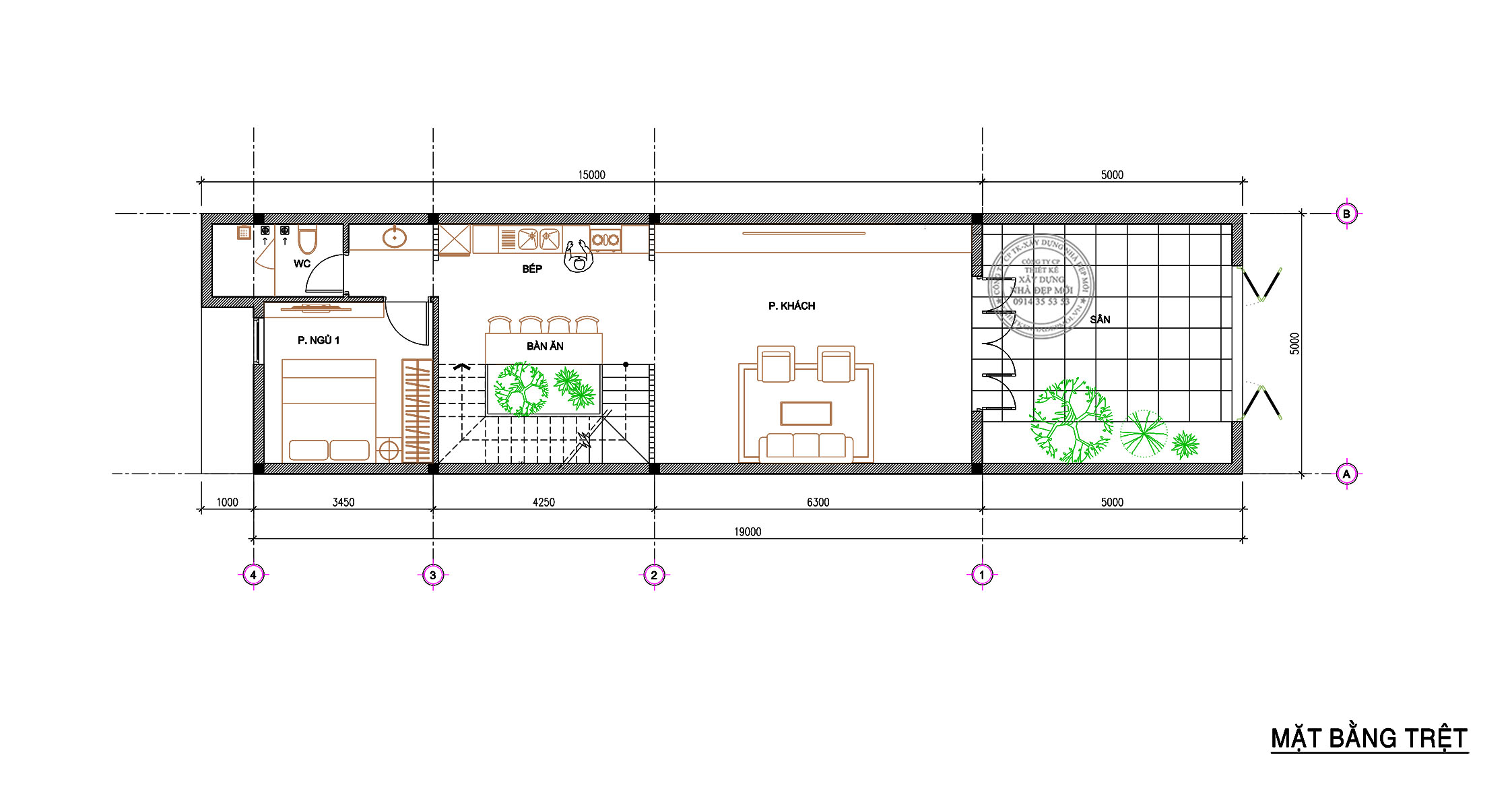 Mẫu thiết kế nhà phố hiện đại ngang 5m đẳng cấp
