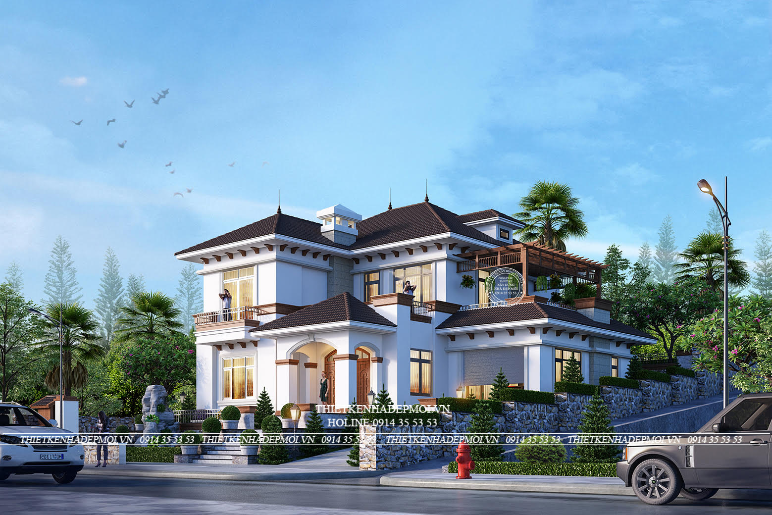 Thiết kế biệt thự sân vườn 