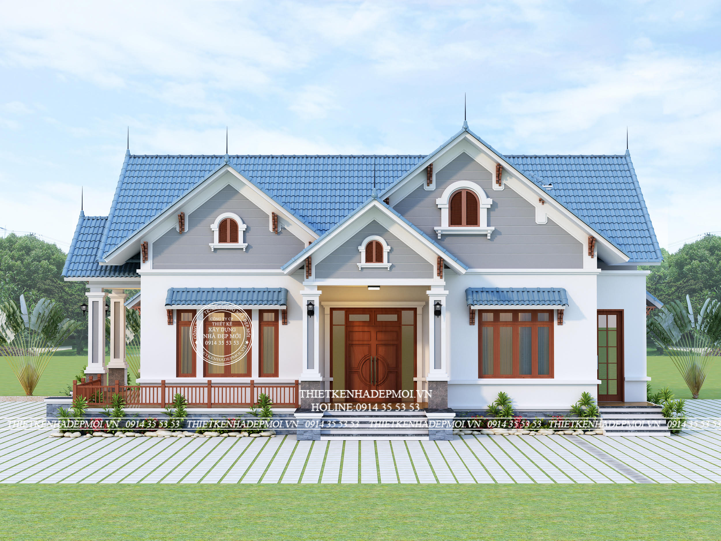 Mẫu nhà thái sân vườn