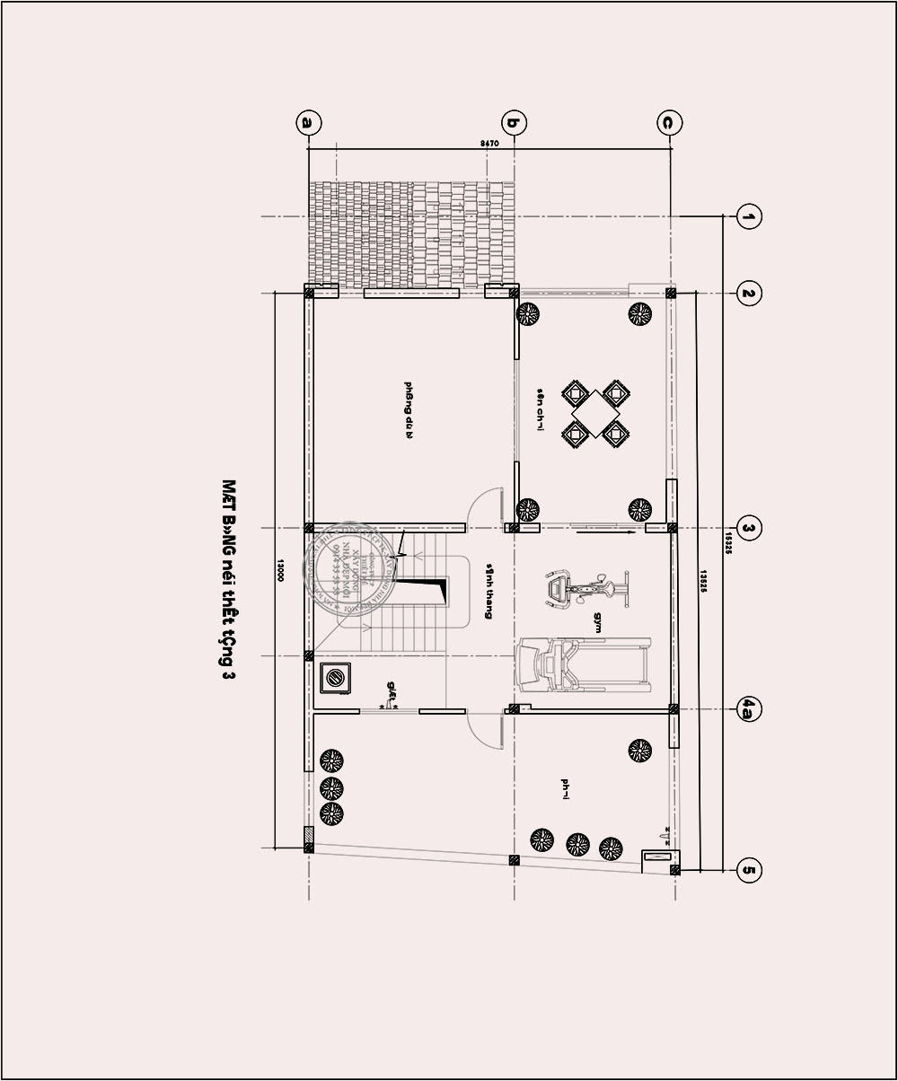 Mẫu nhà phố 3 tầng mái thái tại bình phước