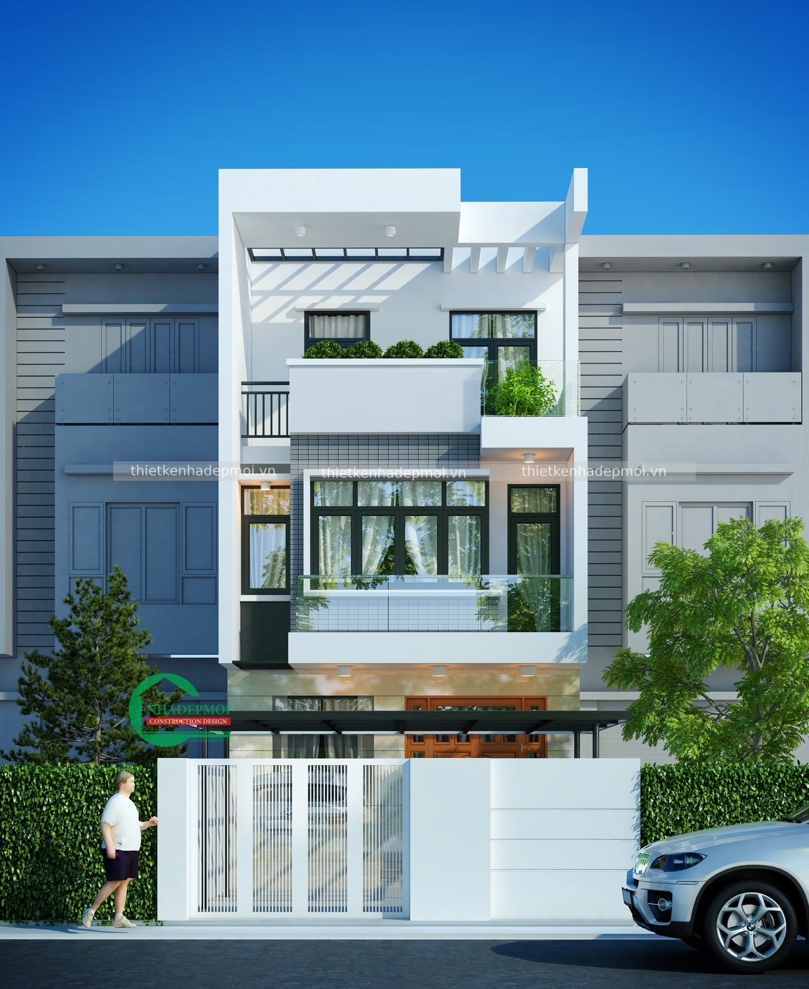 100 mẫu thiết kế nhà phố đẹp nhất được khách hàng bình chọn 2021