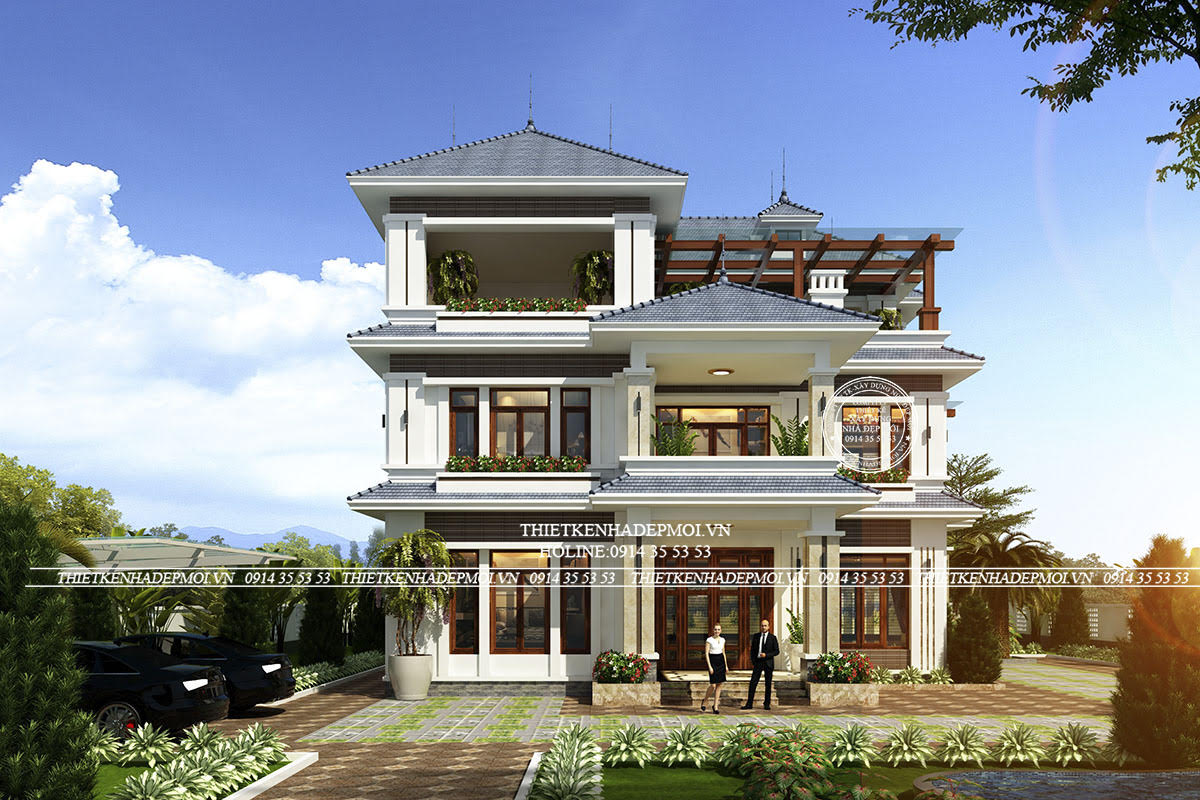 Biệt thự đep 3 tầng 