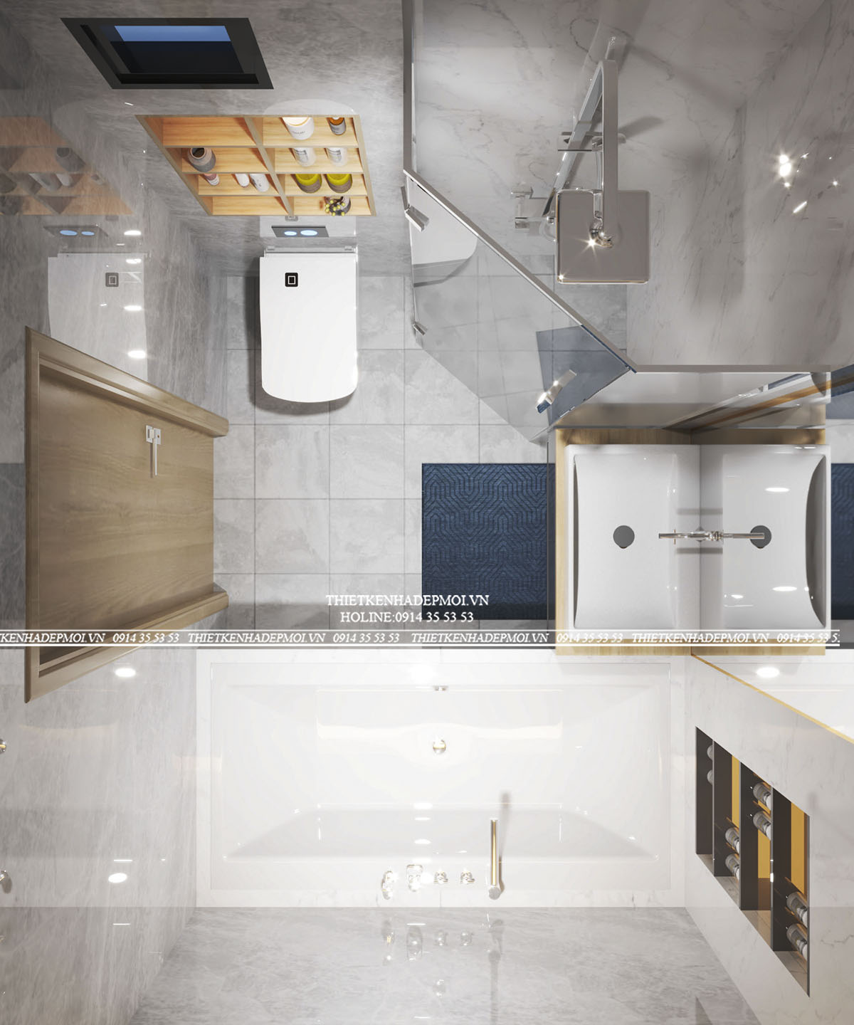 Mẫu nội thất nhà phố 3 tầng hiện đại tại biên hòa