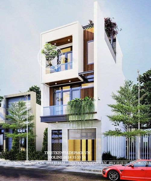 mẫu nhà phố đẹp 2021