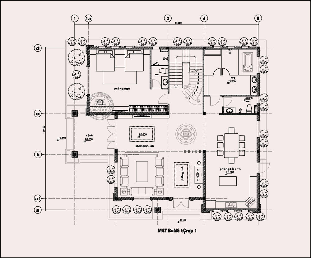 Mẫu biệt thự đẹp 3 tầng mái nhật của chị vy tại lâm đồng