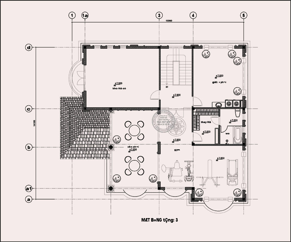 Mẫu biệt thự đẹp 3 tầng mái nhật của chị vy tại lâm đồng