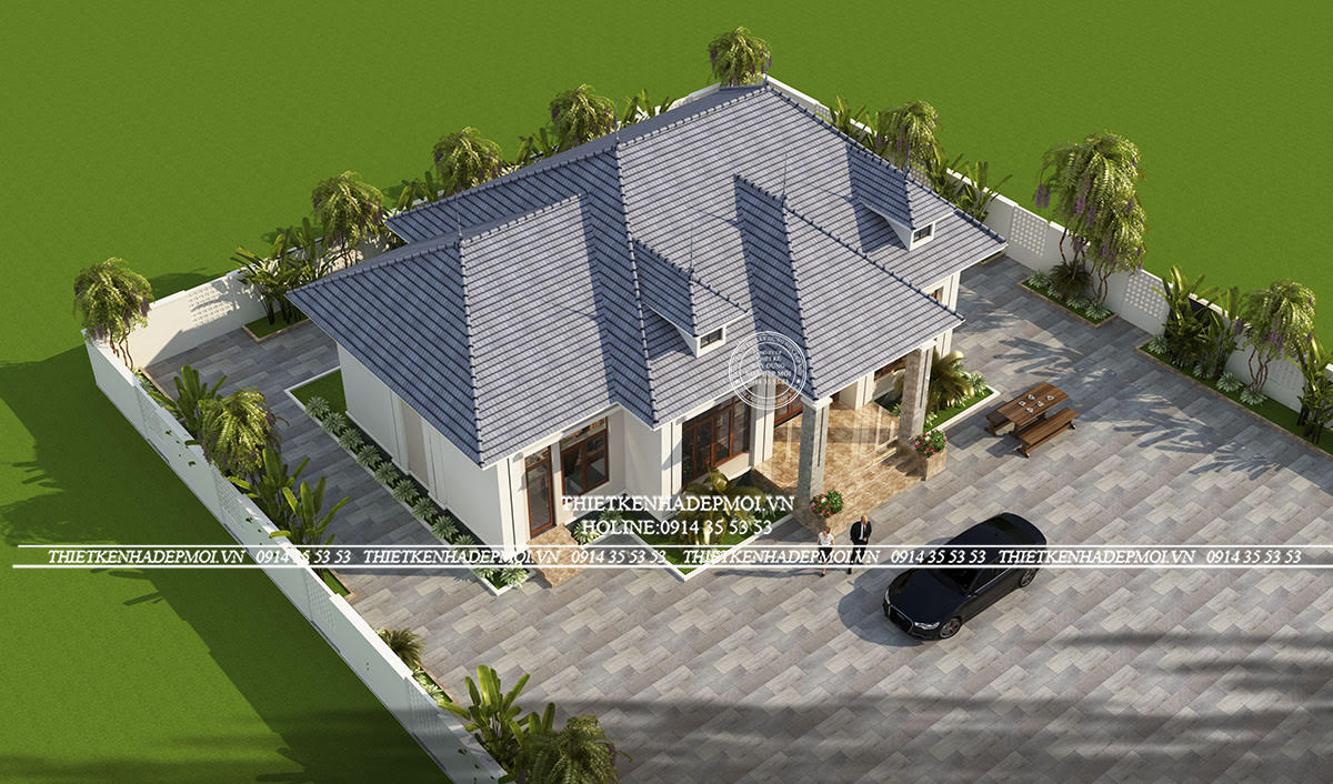 Mẫu biệt thự sân vườn 