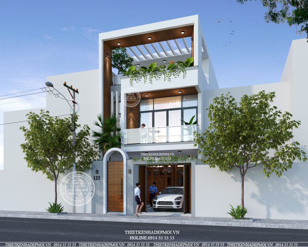 mẫu nhà phố đẹp năm 2021