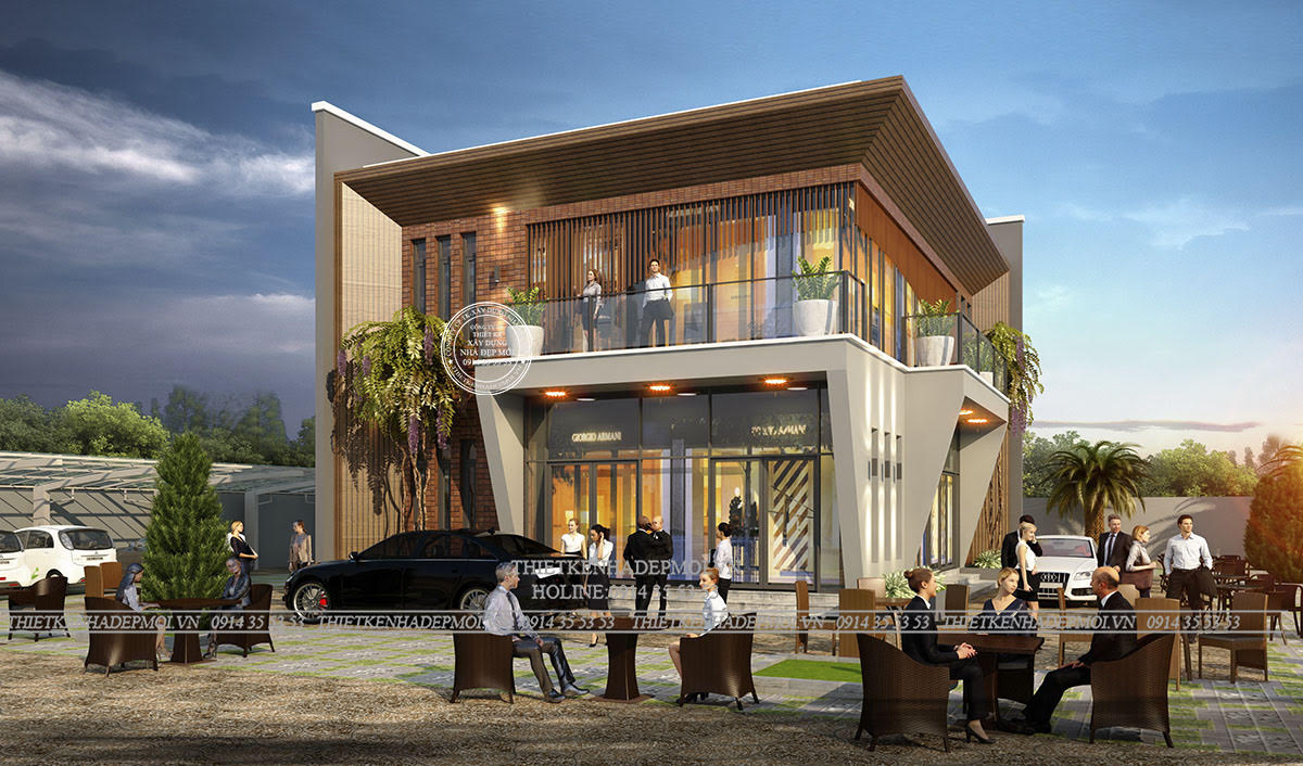 Mẫu nhà hàng 2 tầng