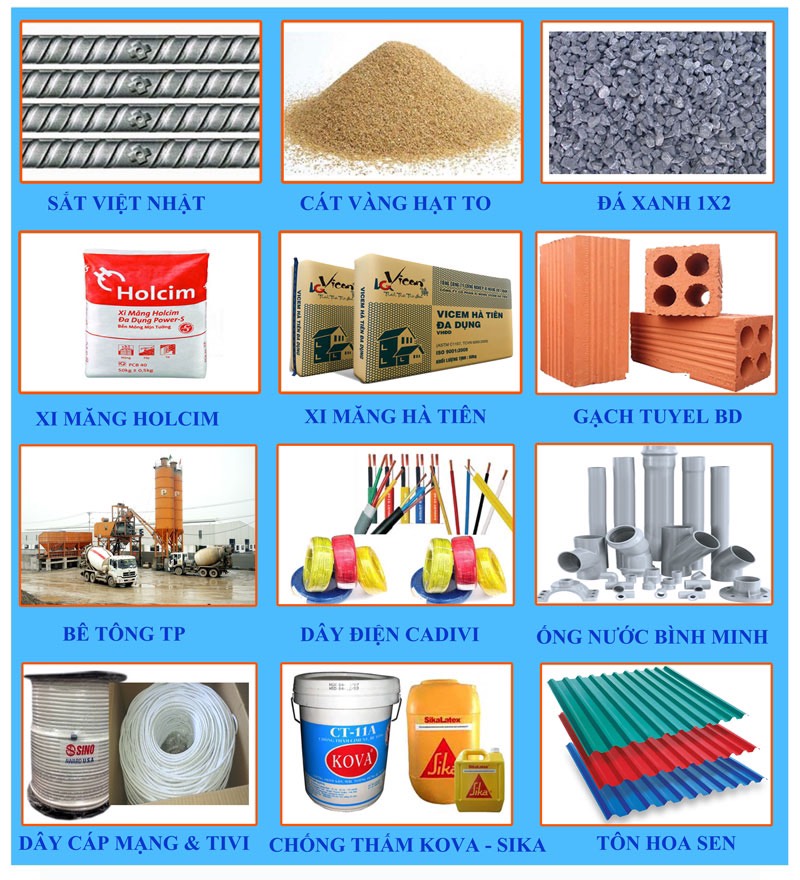 Xây nhà trọn gói bình dương bình phước tây ninh hồ chí minh