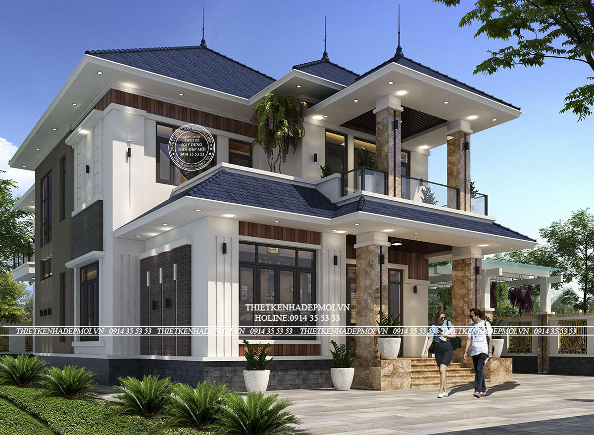 Mẫu biệt thự 2 tầng hiện đại của anh đức tại cần giờ