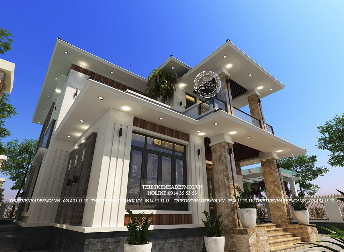 Mẫu biệt thự 2 tầng hiện đại của anh đức tại cần giờ