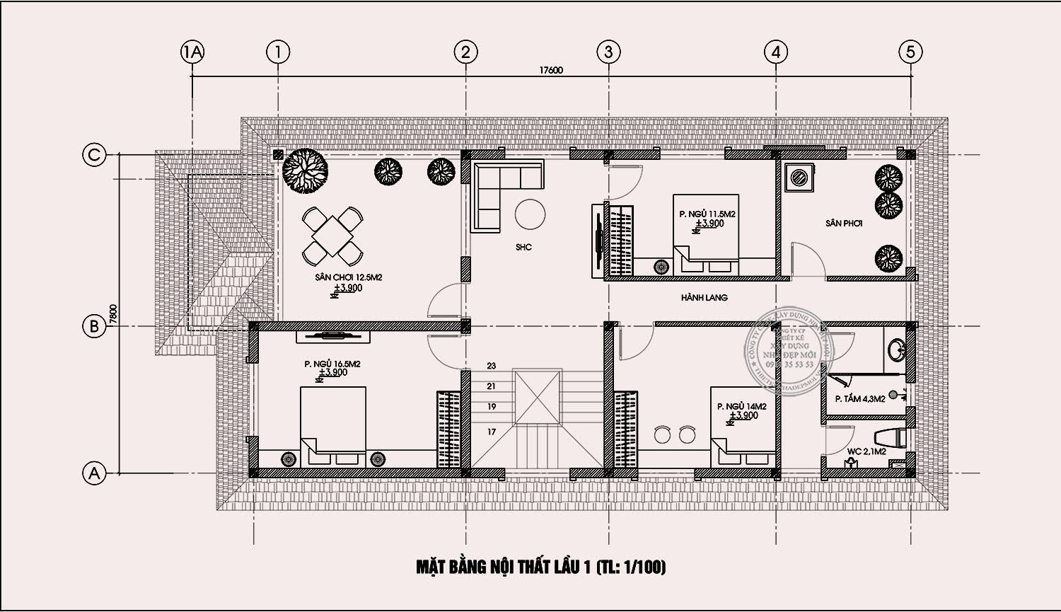 Mẫu thiết kế biệt thự đẹp mái thái hiện đại 3 tầng anh sử bình phước