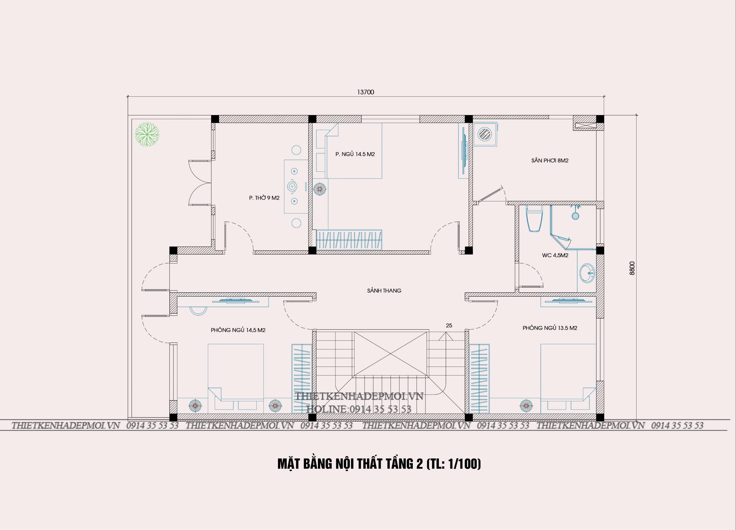 Mẫu biệt thự hiện đại 2 tầng thiết kê mái lệch của anh hùng