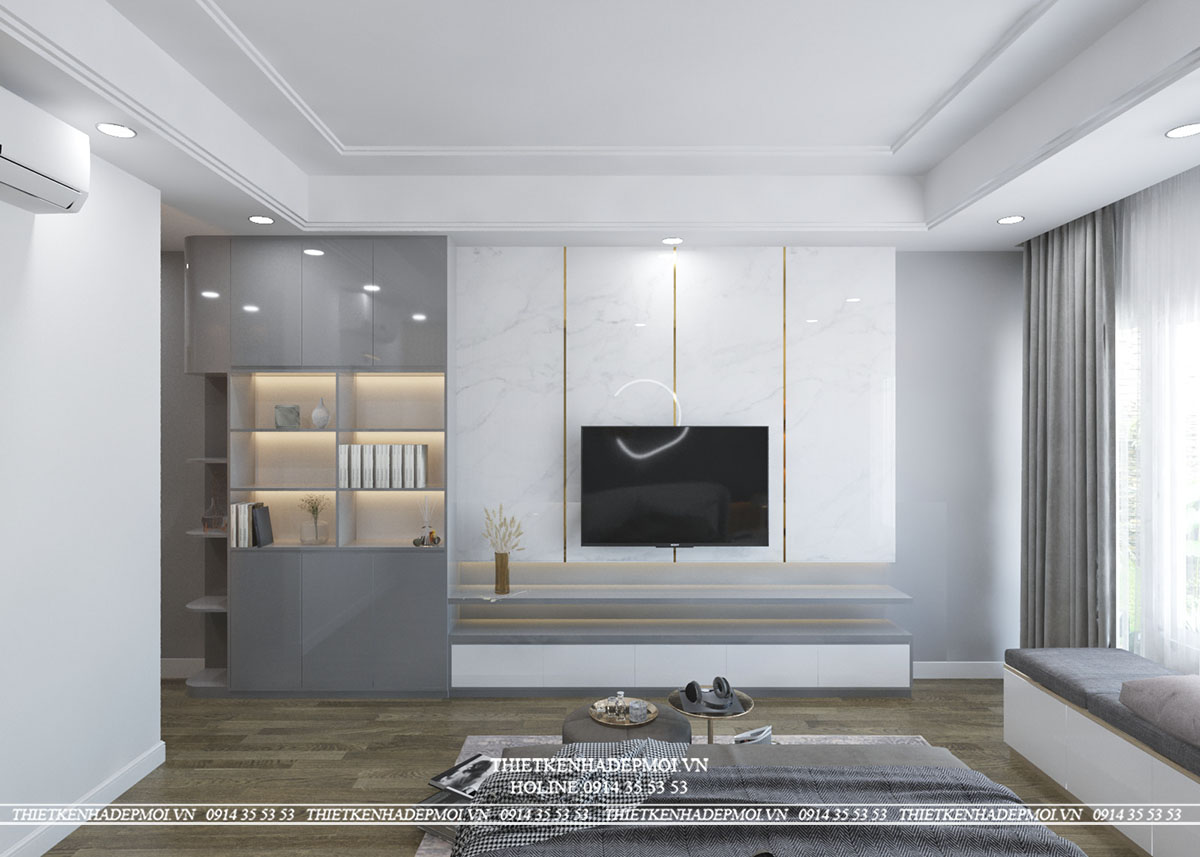 Mẫu nội thất nhà phố 3 tầng hiện đại tại biên hòa