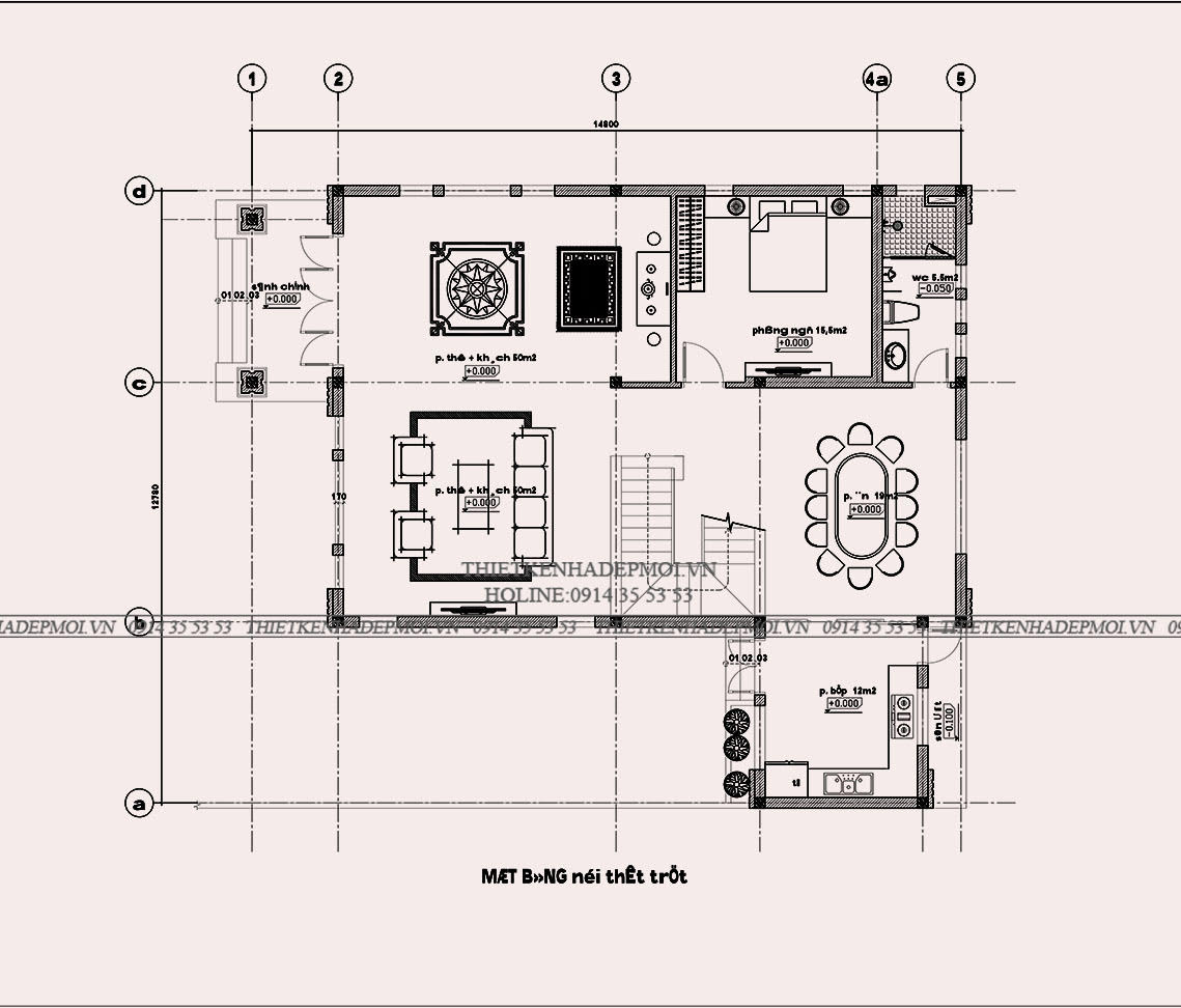 Mẫu biệt thự 1 triệt 2 lầu hiện đại của anh minh vũng tàu