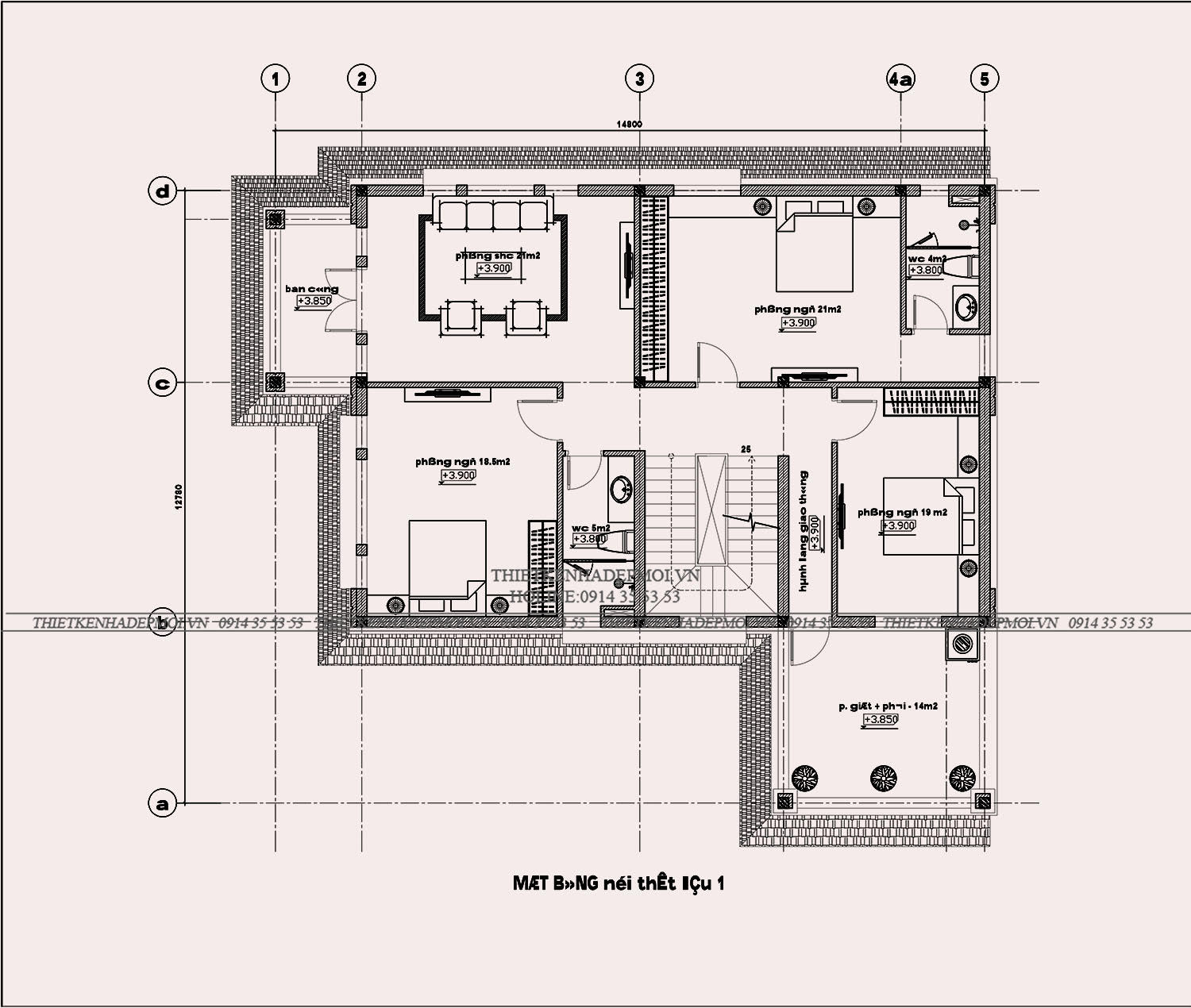 Mẫu biệt thự 1 triệt 2 lầu hiện đại của anh minh vũng tàu