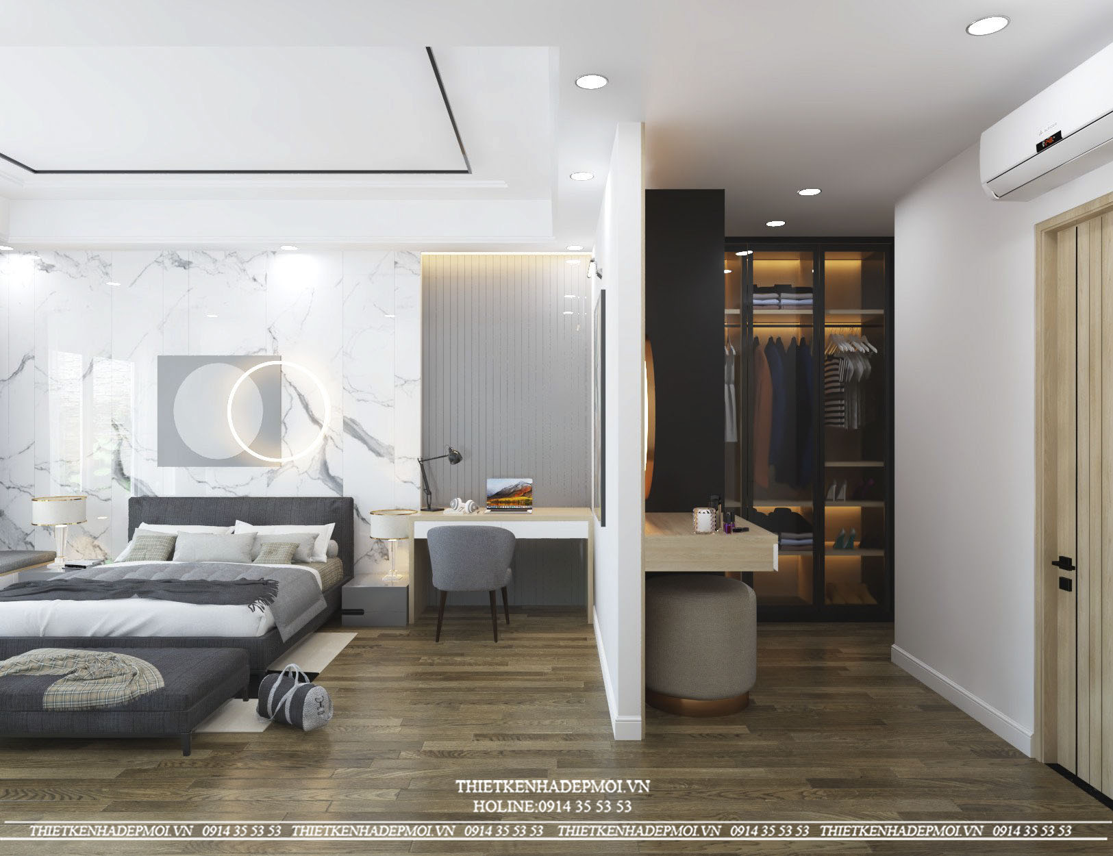 Mẫu nội thất nhà phố 3 tầng hiện đại tại biên hòa
