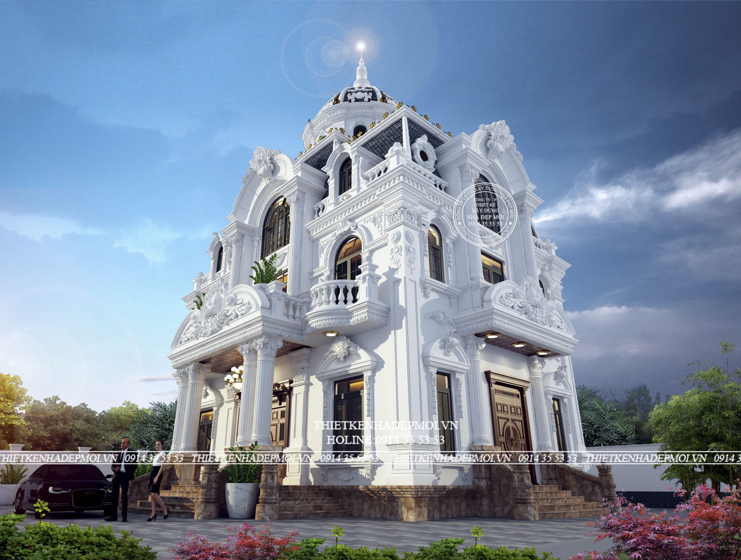 Biệt thự cổ điển 3 tầng