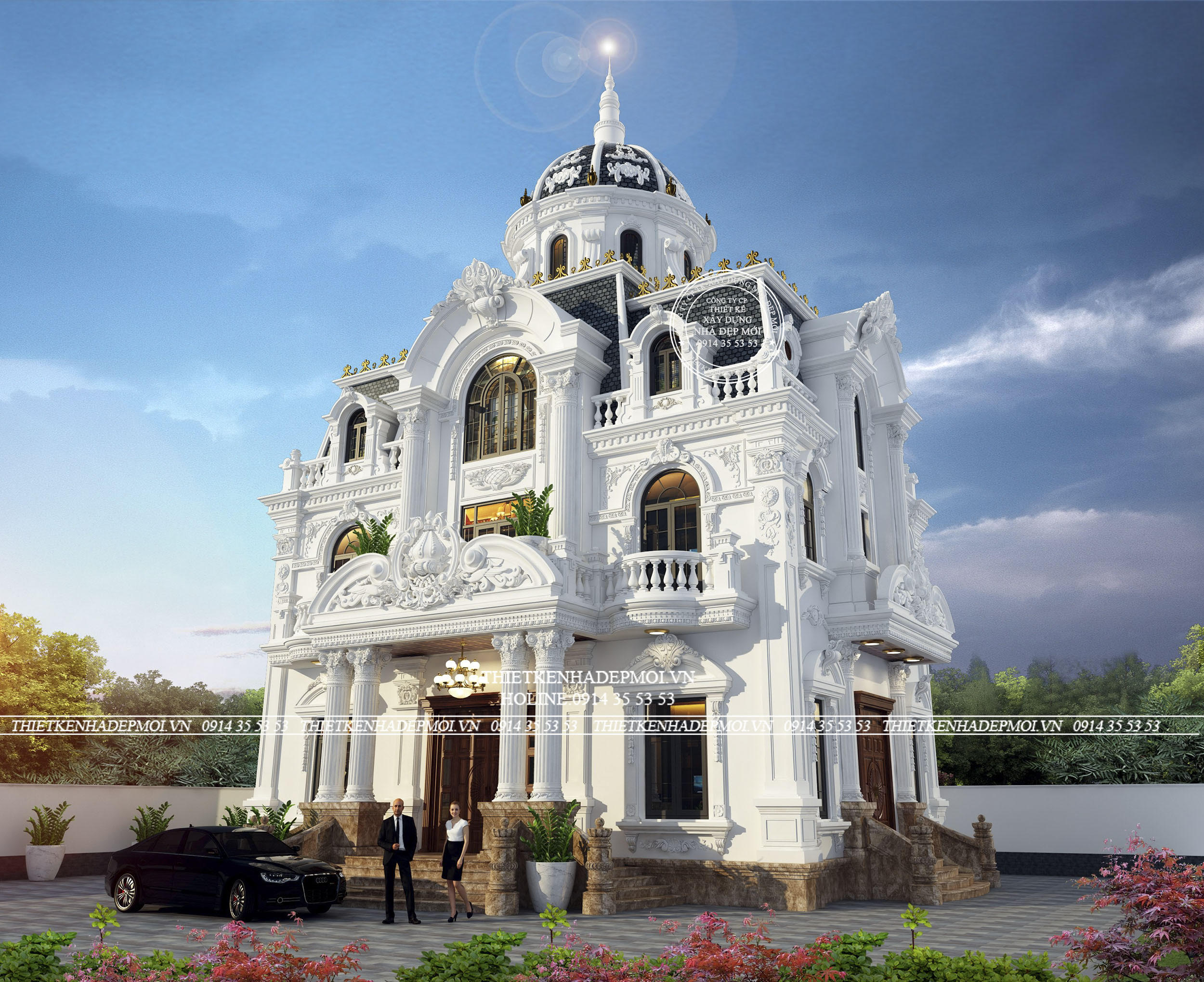 Thiết kế biệt thự cổ điển 