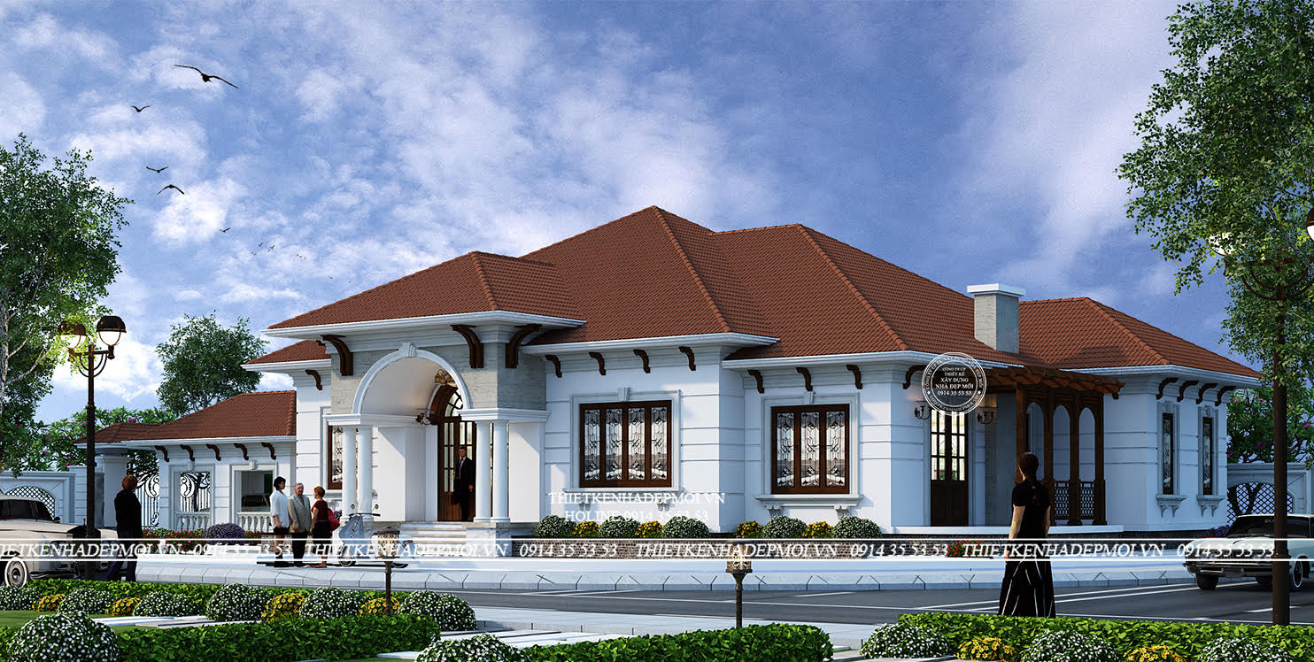 Mẫu biệt thự sân vườn 