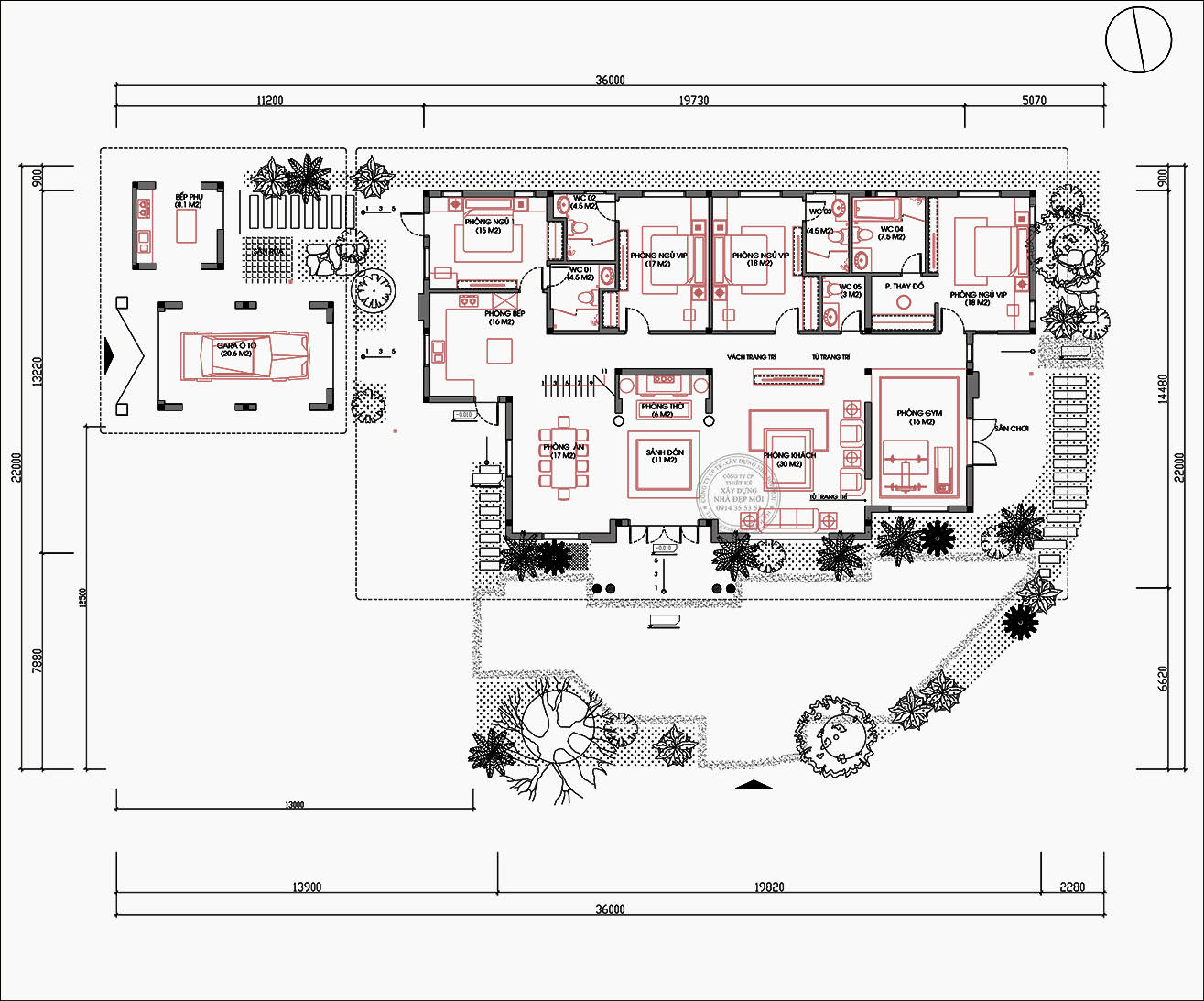 Biệt thự sân vườn 