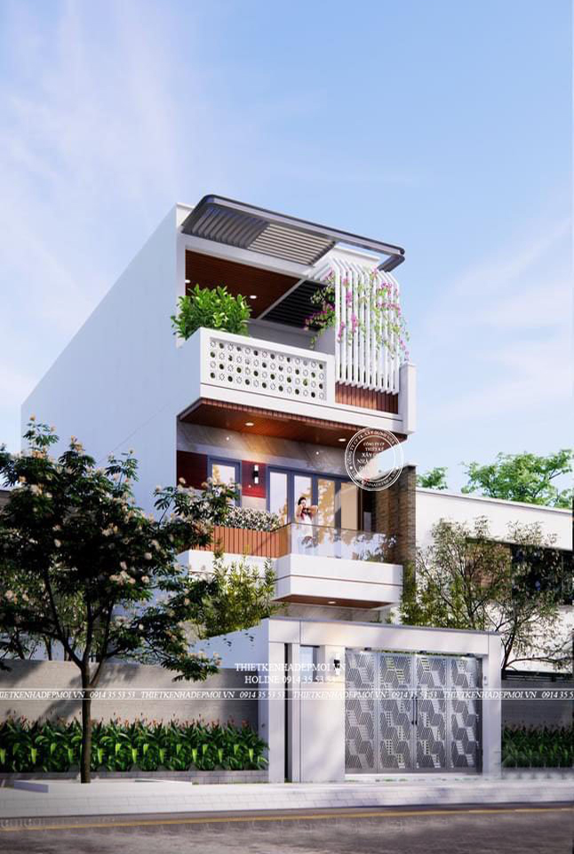 THIẾT KẾ NHÀ PHỐ HIỆN ĐẠI NGANG 5M