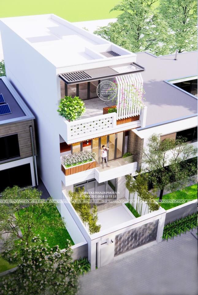 Mẫu thiết kế nhà phố hiện đại ngang 5m đẳng cấp