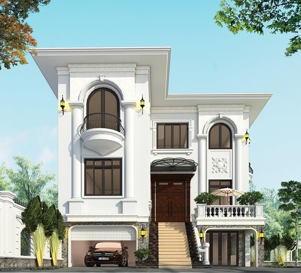 biệt thự tân cổ điển 3 tầng