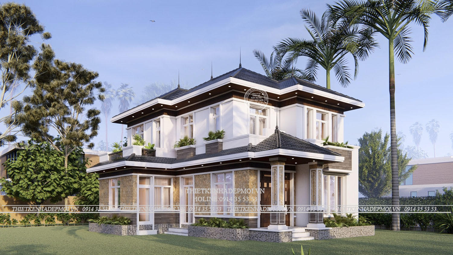 Biệt thự nằm độc lập giữa mặt bằng rộng rãi&nbsp;&nbsp;