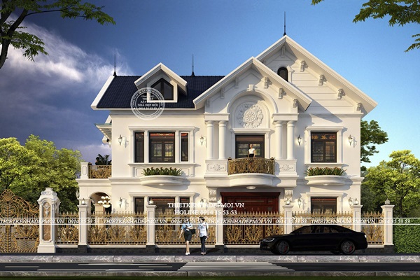 Góc nghiêng đẹp của biệt thự mái thái anh Nghĩa – Cần Thơ