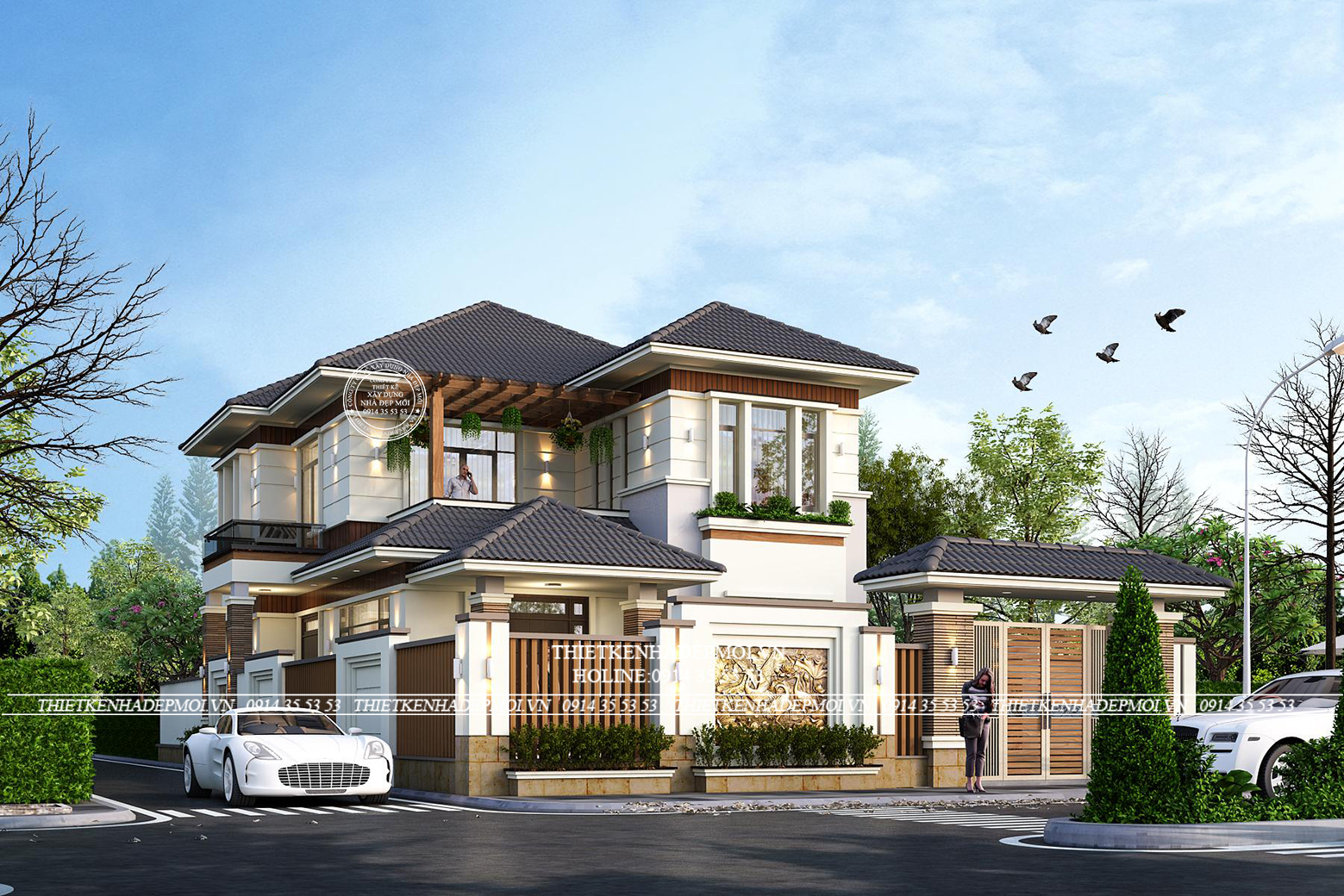 Thiết kế biệt thự mini của Anh Hà