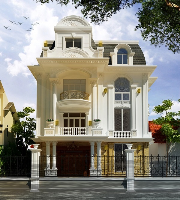 Mẫu biệt thự tân cổ điển&nbsp;nhà phố