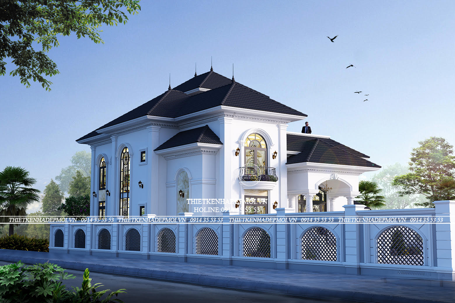 Mẫu biệt thự 2 tầng phong cách Địa Trung Hải của anh Long “ghi điểm” đến từng chi tiết