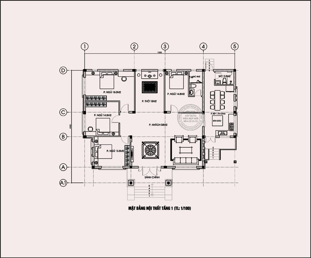 Bản thiết kế biệt thự sân vườn