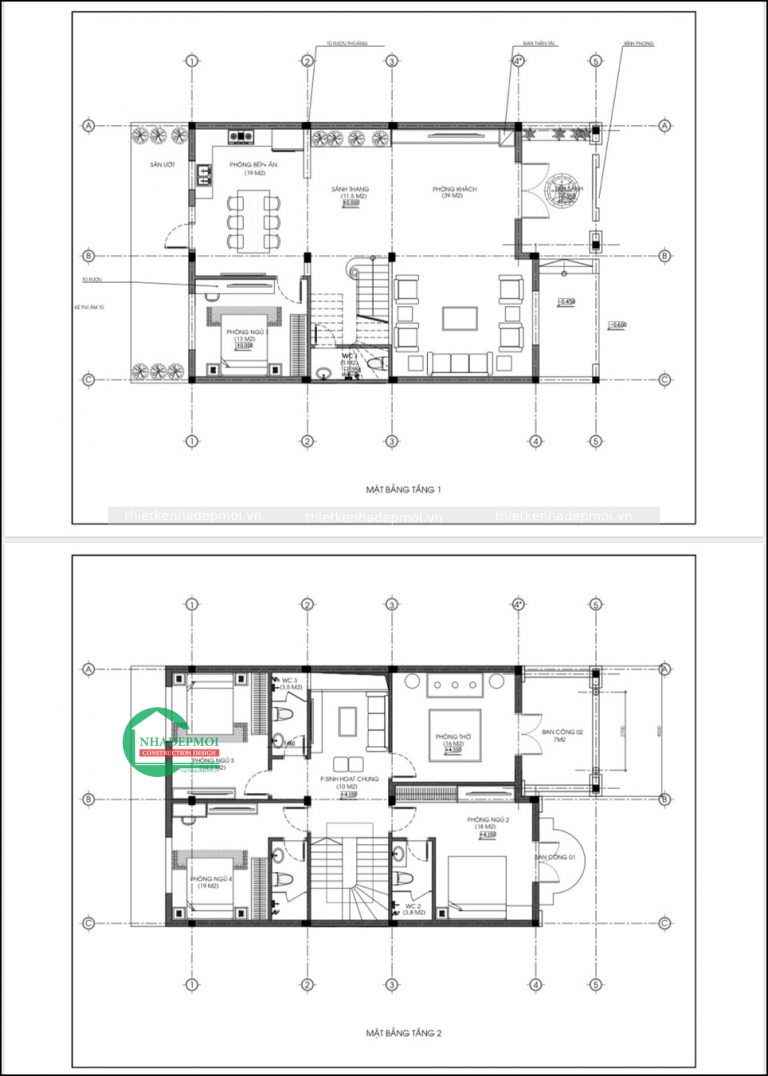100+ mẫu thiết kế biệt thự 2 tầng đươc nhiều khách hàng yêu thích