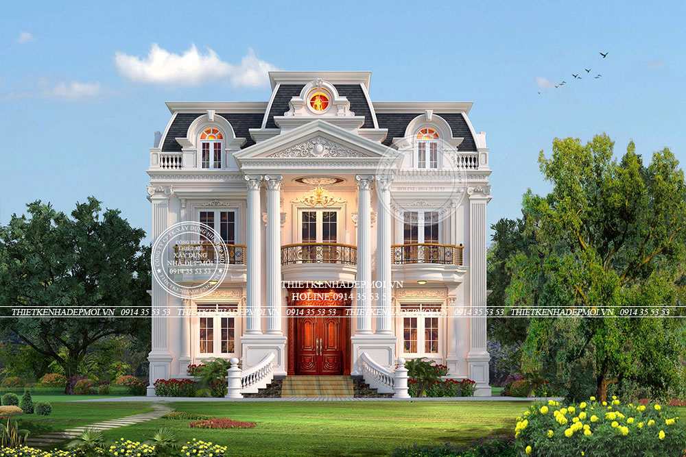 mẫu biệt thự 2 tầng
