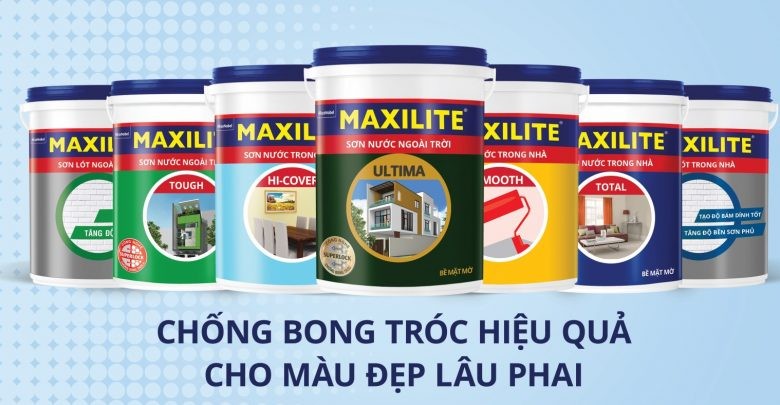 Maxilite là dòng sơn sử dụng công nghệ tiên tiến SuperLock