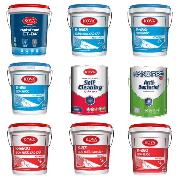 Kova là dòng sơn được sản xuất tại Việt Nam theo công nghệ hiện đại