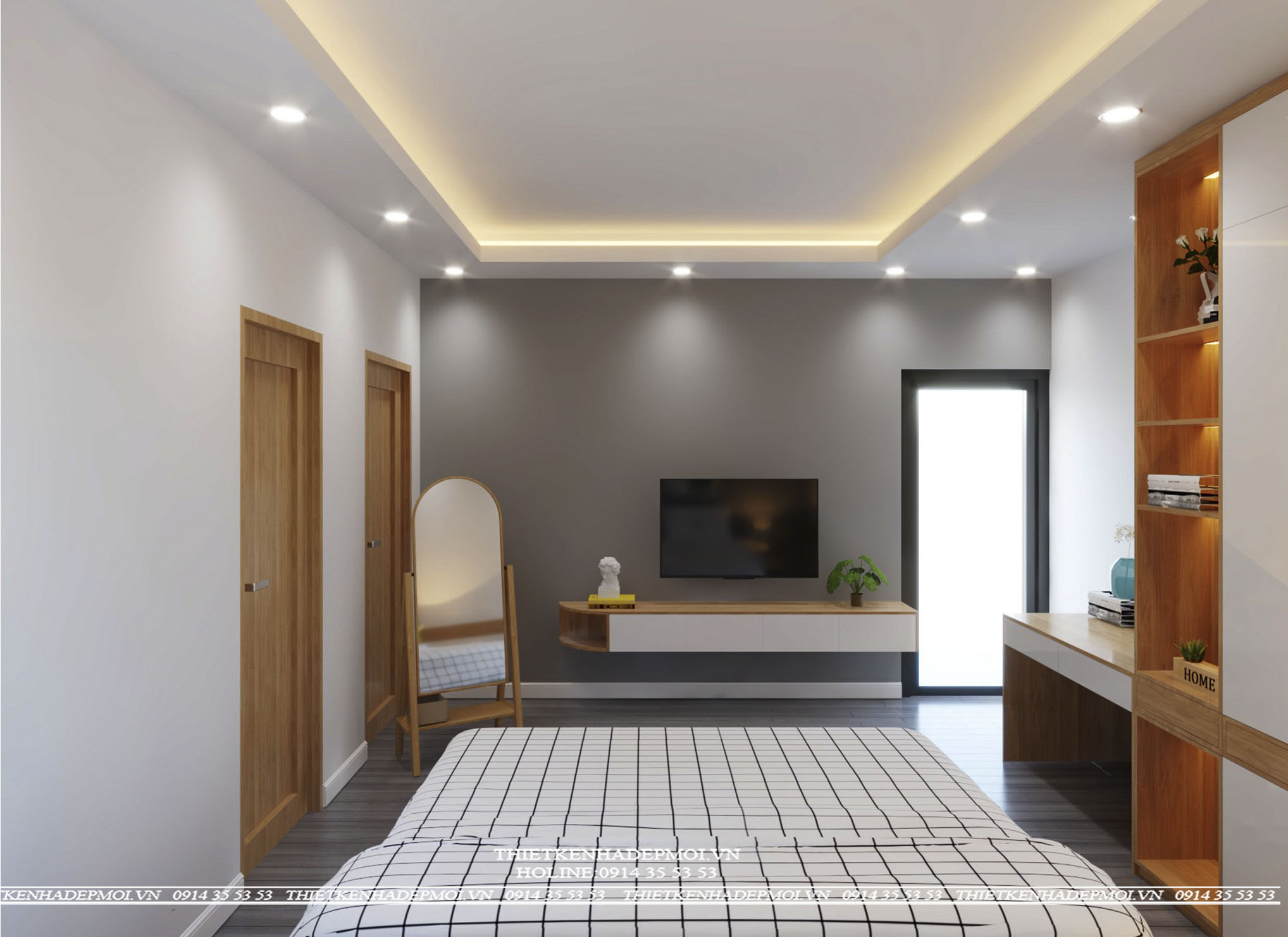 Mẫu thiết kế nội thất hiện đại biệt thự tại bình phước