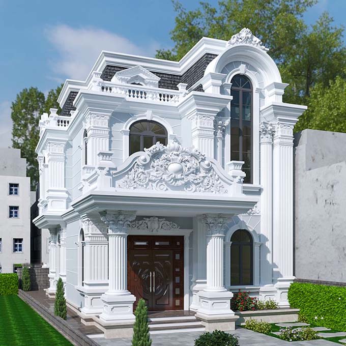 Mẫu Biệt thự cổ điển 2 tầng