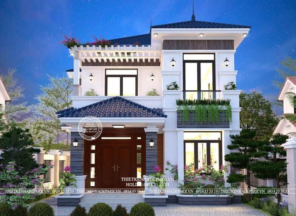 Thiết kế biệt thự mái Nhật đẳng cấp nhất hiện nay của Anh Vinh