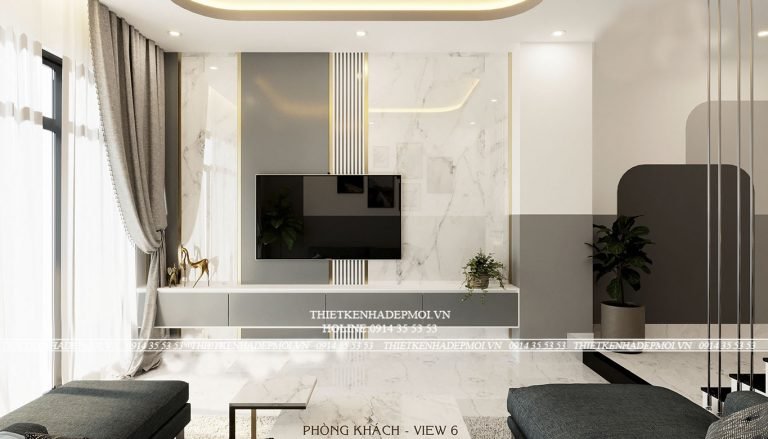 Mẫu nội thất nhà phố hiện đại sang trọng tại quận 12