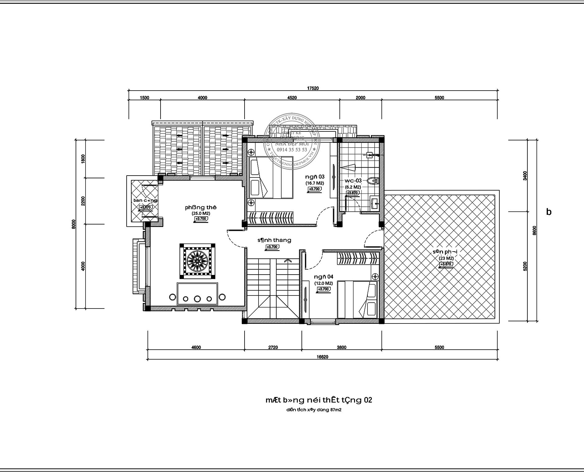 Biệt thự mái thái 2 tầng hiện đại của gia đình anh tài kiên giang