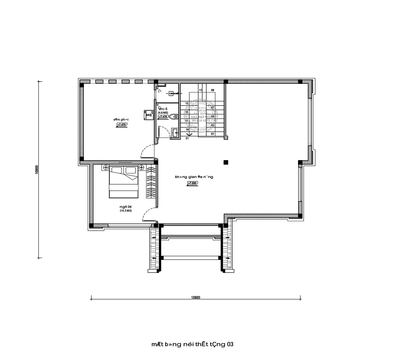 Thiết kế biệt thự mái thái 2 tầng của chị lâm tại tiền giang
