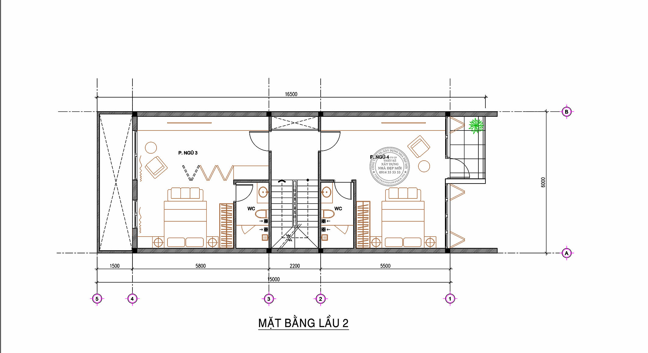 Mẫu nhà phố đẹp thiết kế 4 tầng chiều ngang (6 x15) m ở cần giờ