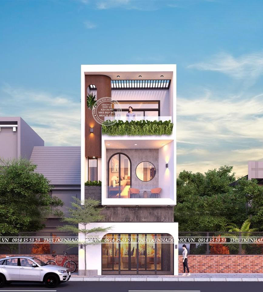 Thiết kế nhà 3 tầng (5-15)m