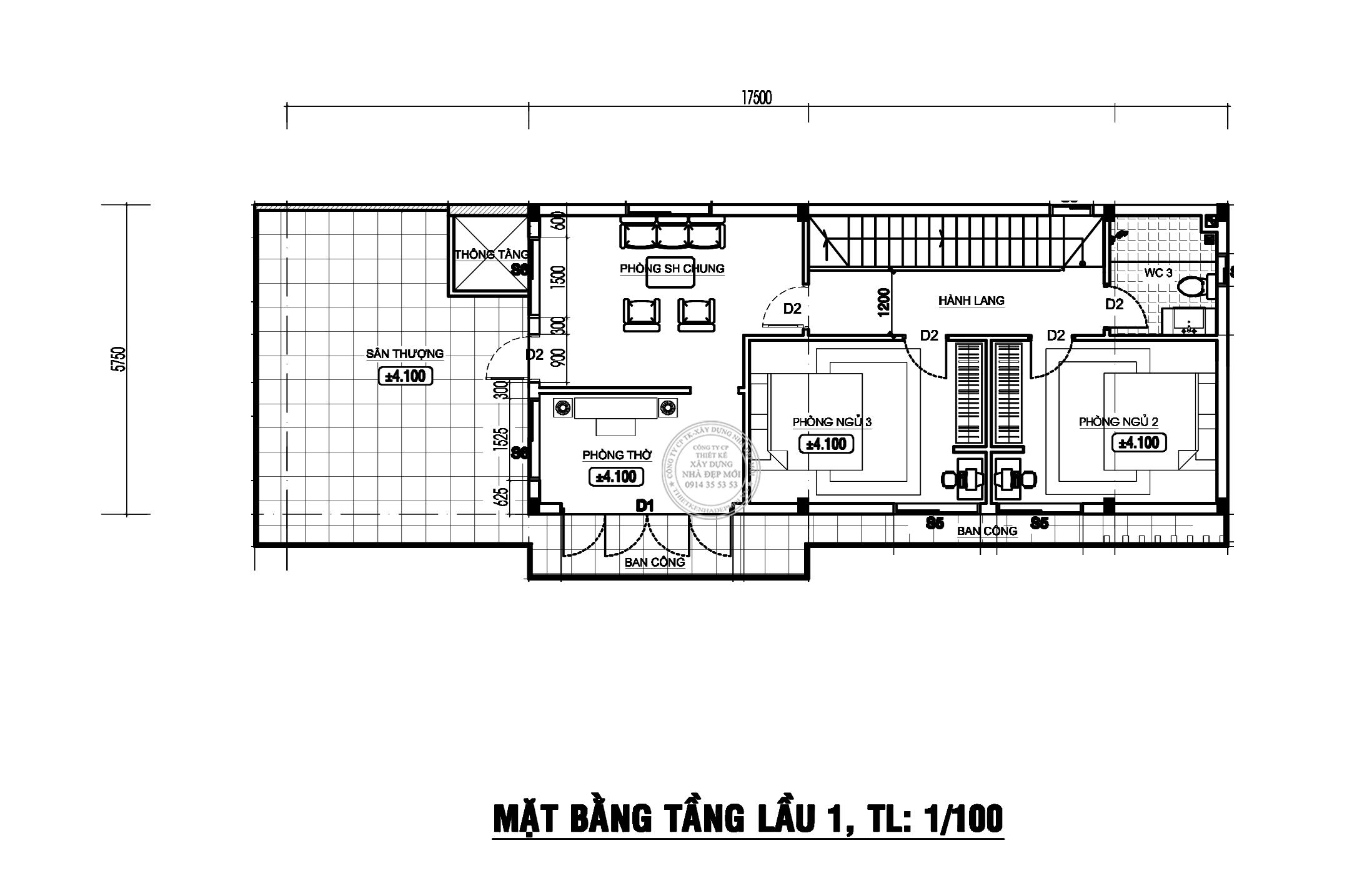 Thiết kế nhà đẹp 2 mặt tiền 