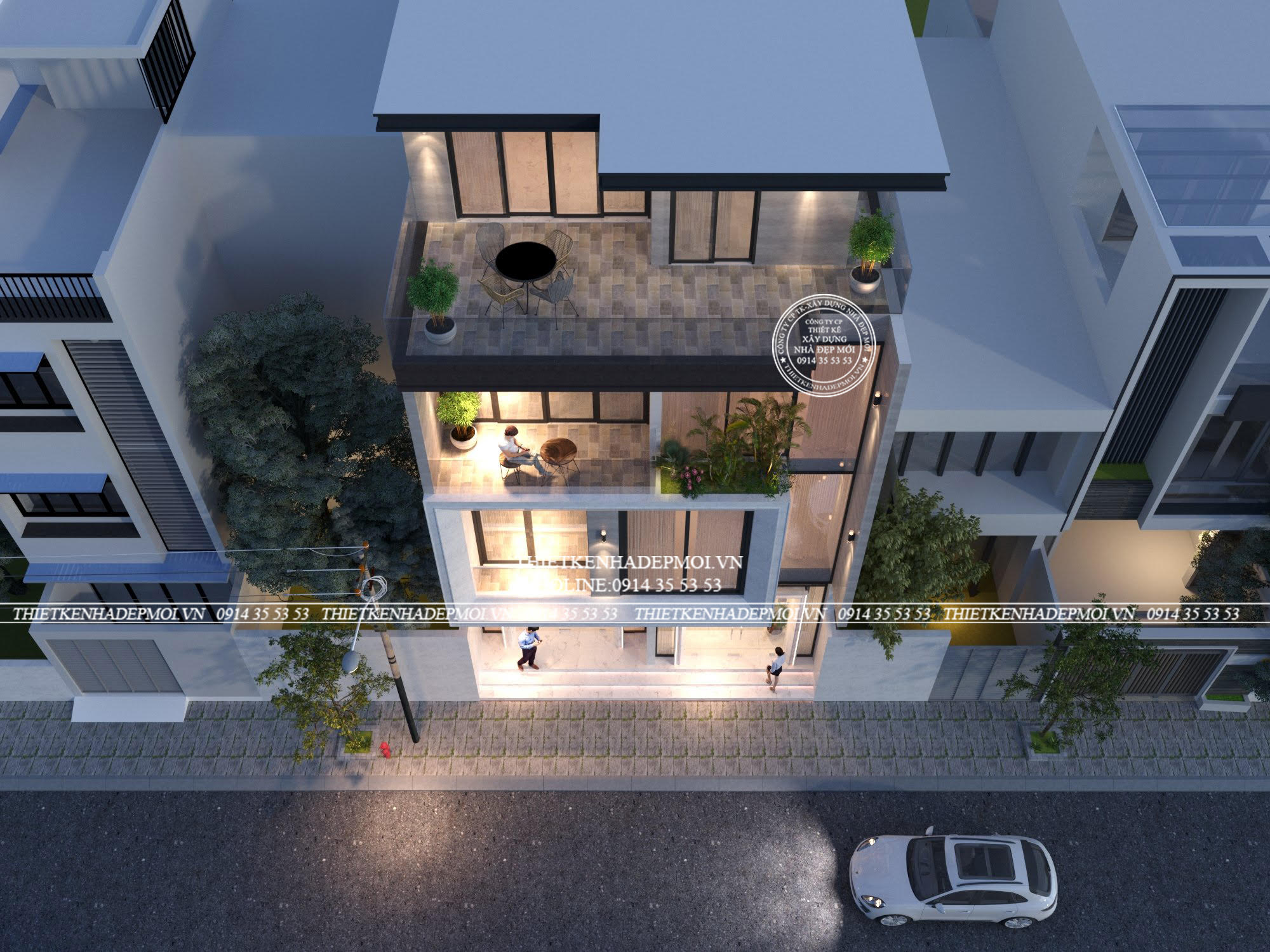 Mẫu biệt thự phố 4 tầng nguy nga của anh tiên đồng tháp