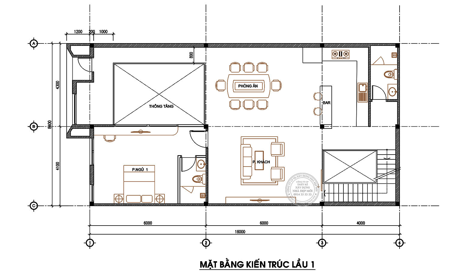 Mẫu biệt thự phố 4 tầng nguy nga của anh tiên đồng tháp